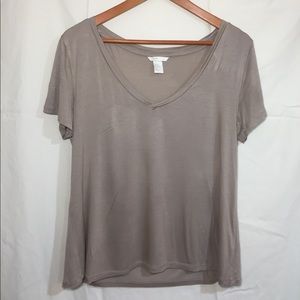 H&M tan extremely comfortable short sleeve top Med